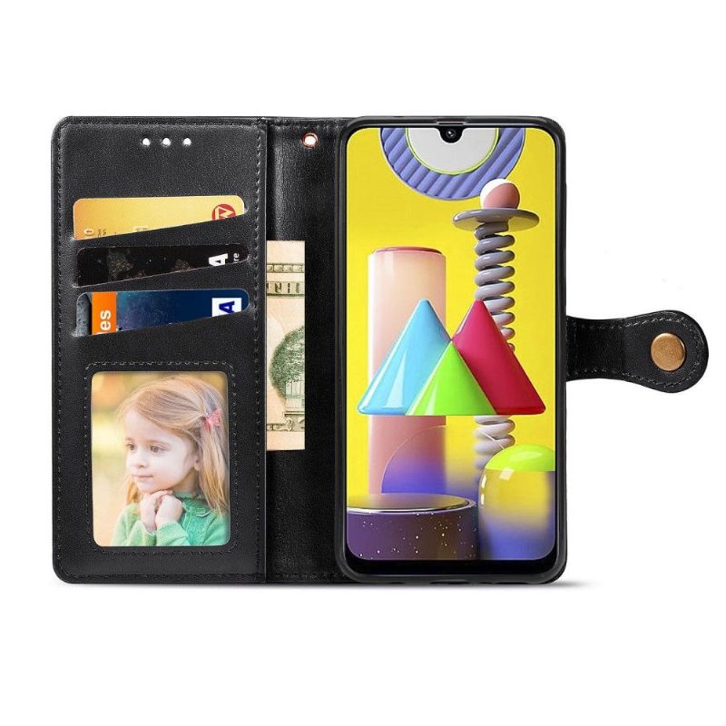 Flipové Pouzdro Na Samsung Galaxy M31 Držák Karet Z Umělé Kůže Indila