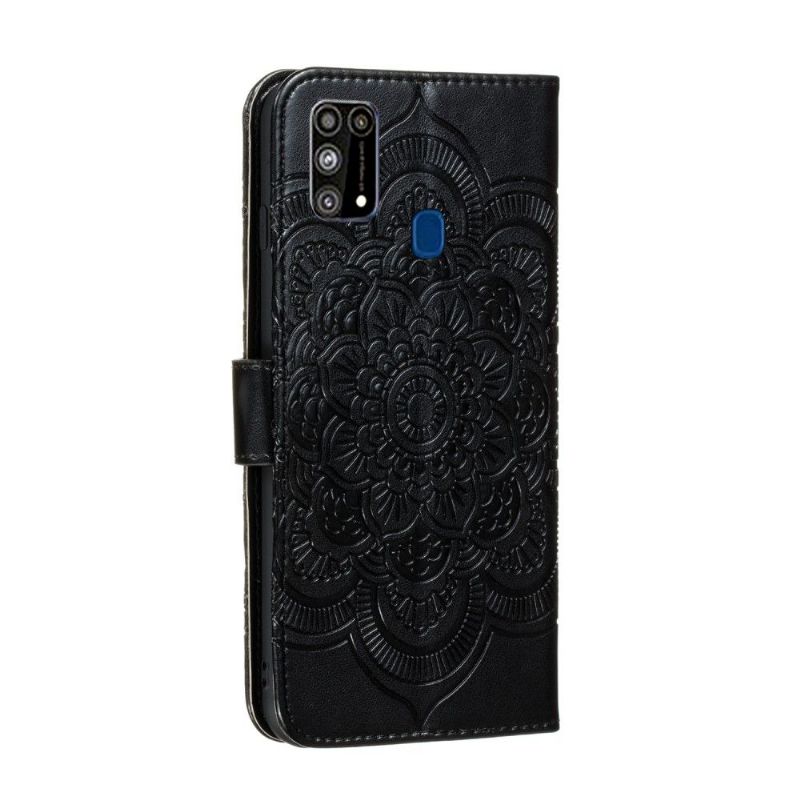 Flipové Pouzdro Na Samsung Galaxy M31 Držák Karty Mandala