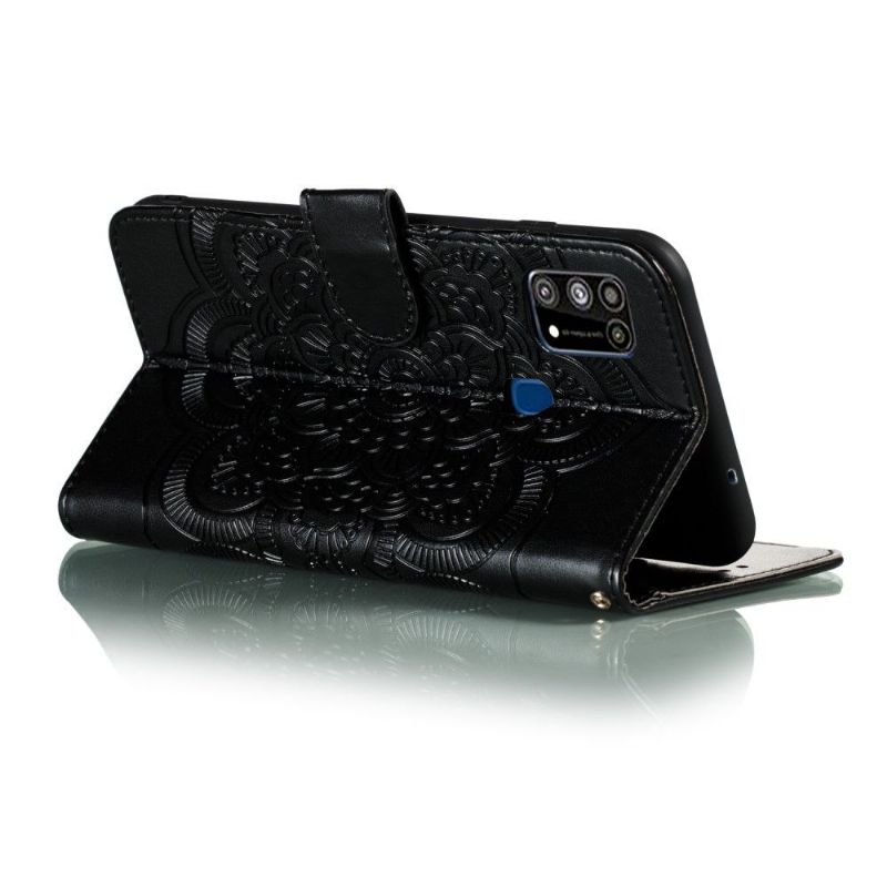 Flipové Pouzdro Na Samsung Galaxy M31 Držák Karty Mandala