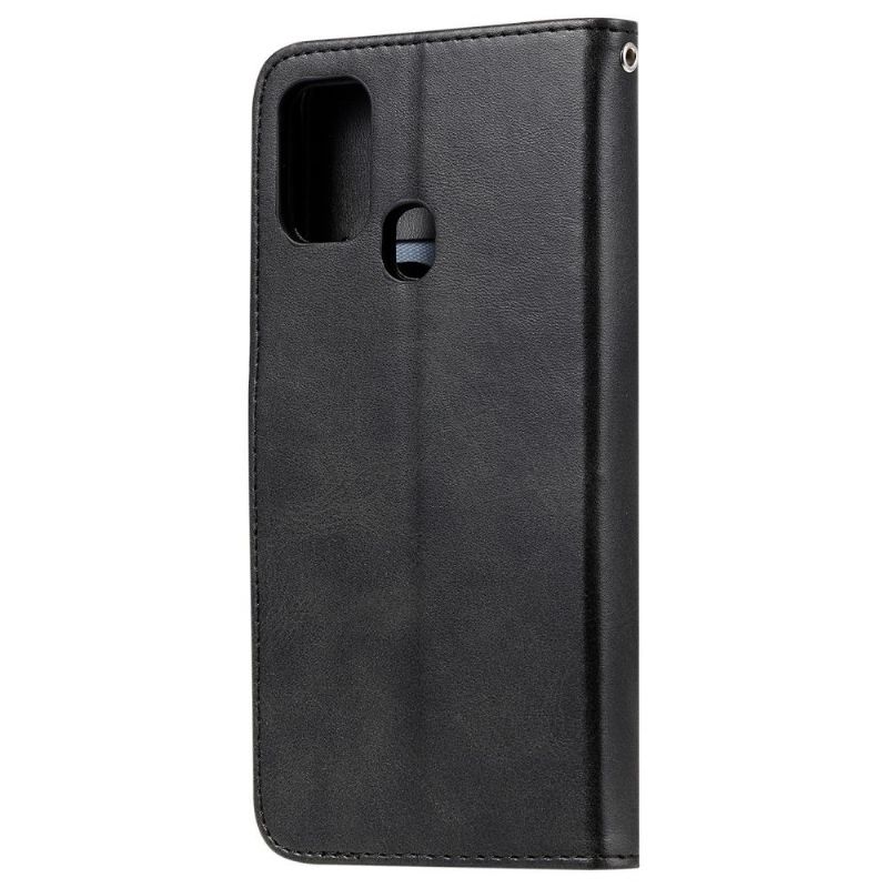 Flipové Pouzdro Na Samsung Galaxy M31 Funkce Podpory Kapsy Na Zip