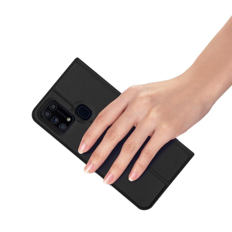 Flipové Pouzdro Na Samsung Galaxy M31 Saténový Povlak