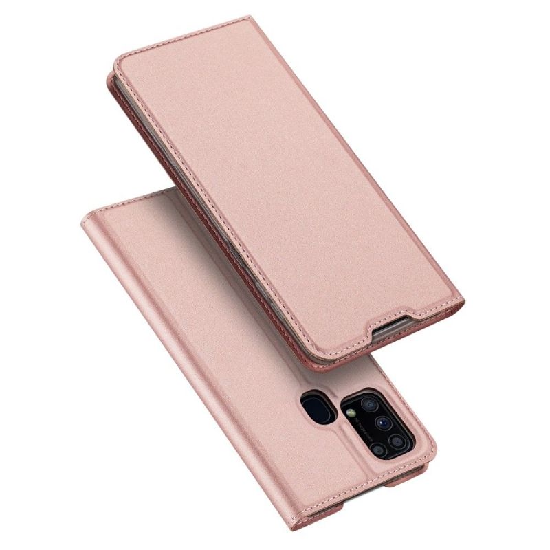 Flipové Pouzdro Na Samsung Galaxy M31 Saténový Povlak