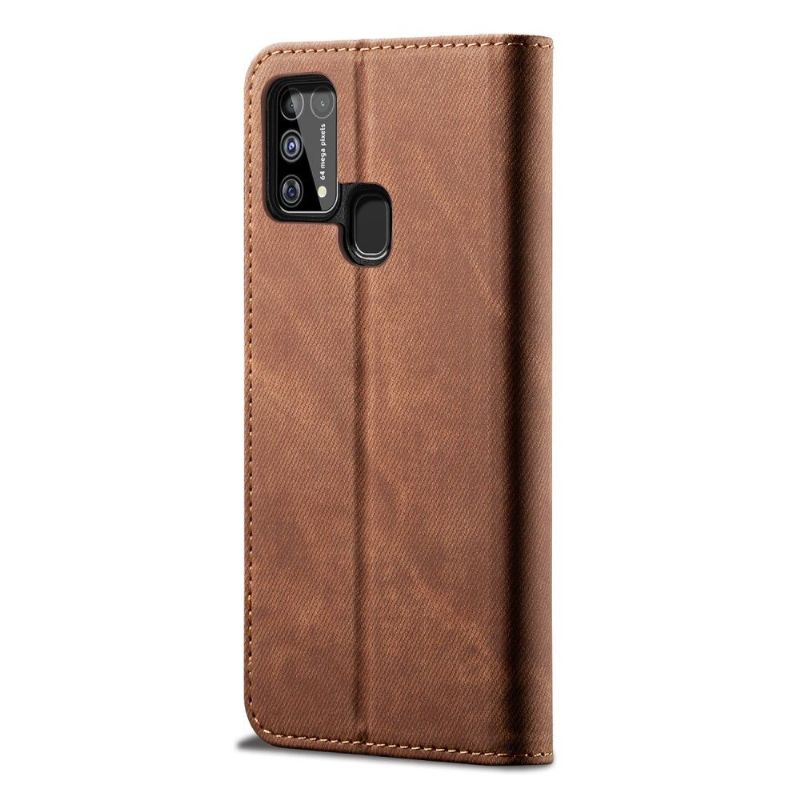 Kožené Pouzdro Na Samsung Galaxy M31 Držitel Karty La Giulia