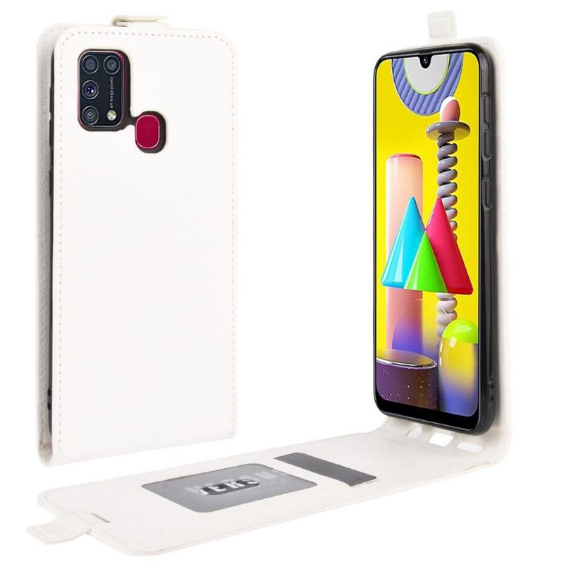 Kožené Pouzdro Na Samsung Galaxy M31 Flipové Pouzdro Vertikální Umělá Kůže