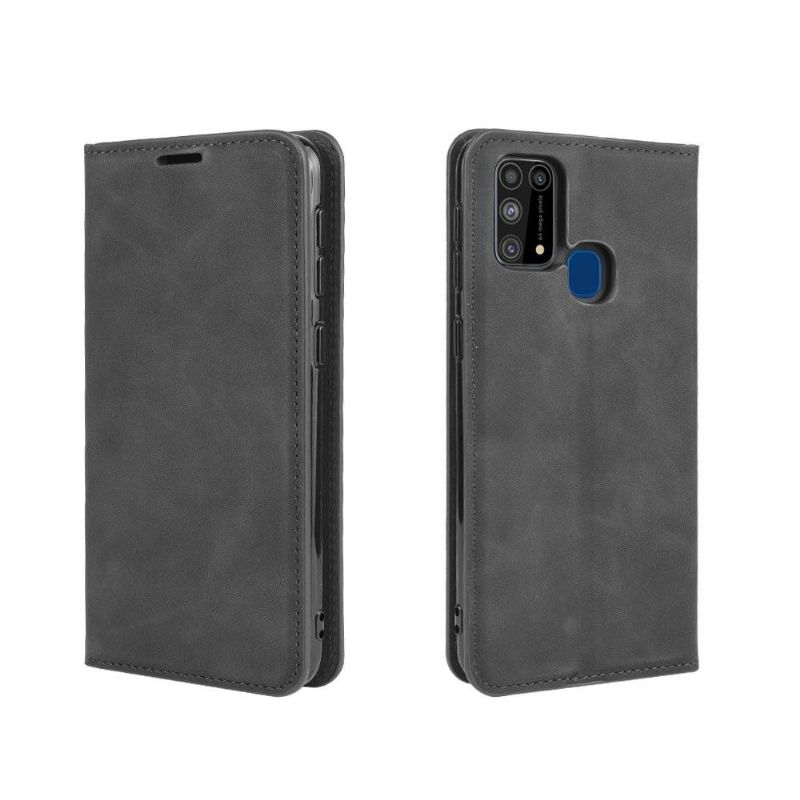 Kožené Pouzdro Na Samsung Galaxy M31 Obchodní Retro