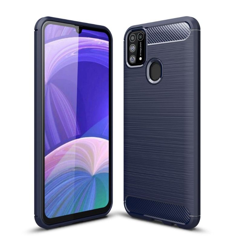 Kryt Na Samsung Galaxy M31 Flexibilní Štětcový Efekt