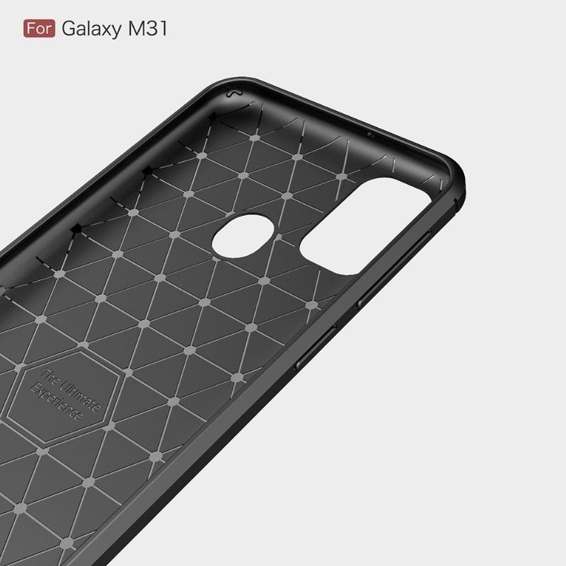 Kryt Na Samsung Galaxy M31 Flexibilní Štětcový Efekt