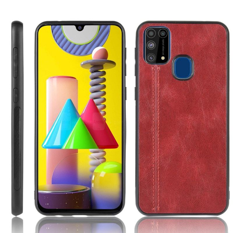 Kryt Na Samsung Galaxy M31 Prošívání Koženým Efektem