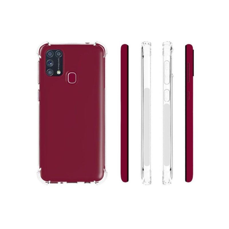 Kryty Na Mobil Na Samsung Galaxy M31 Průhledné Zesílené Rohy
