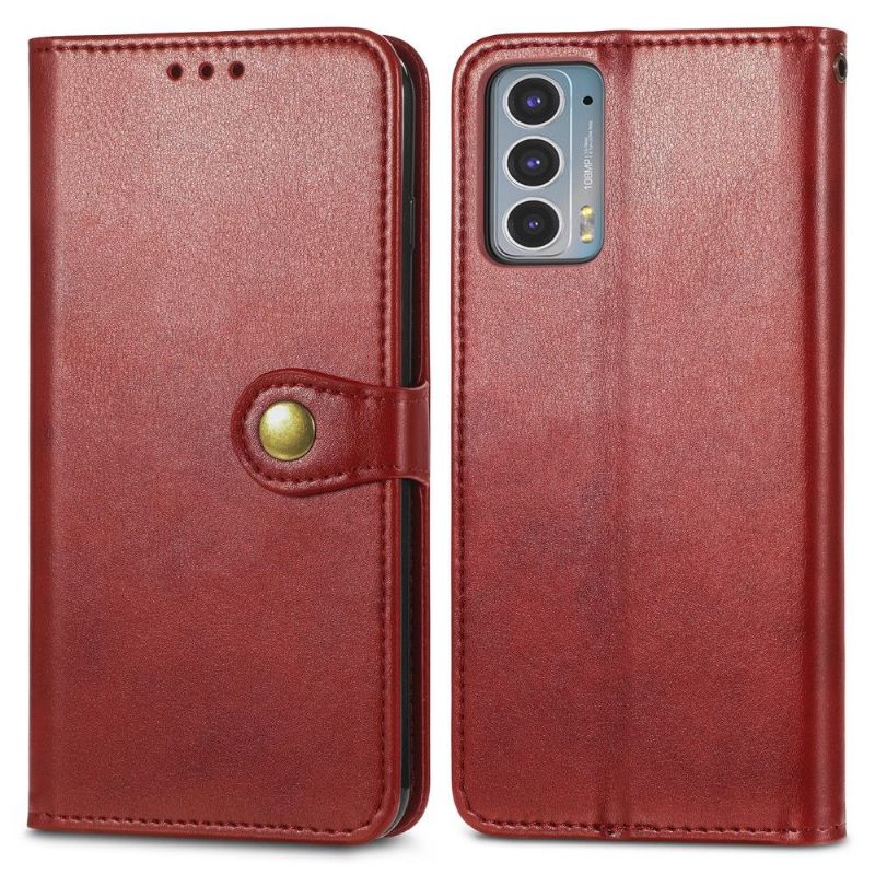 Flipové Pouzdro Na Motorola Edge 20 Držák Karty Indila Z Umělé Kůže