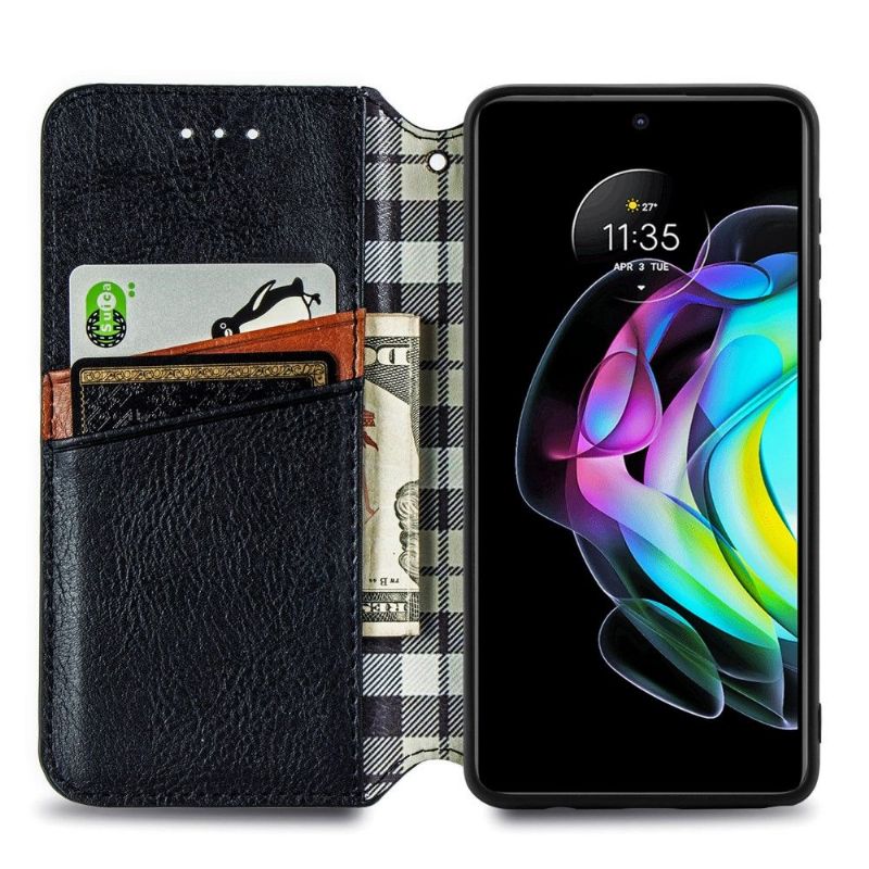 Flipové Pouzdro Na Motorola Edge 20 Držák Karty Kub Design