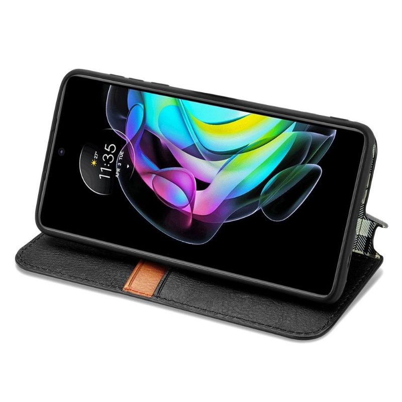 Flipové Pouzdro Na Motorola Edge 20 Držák Karty Kub Design