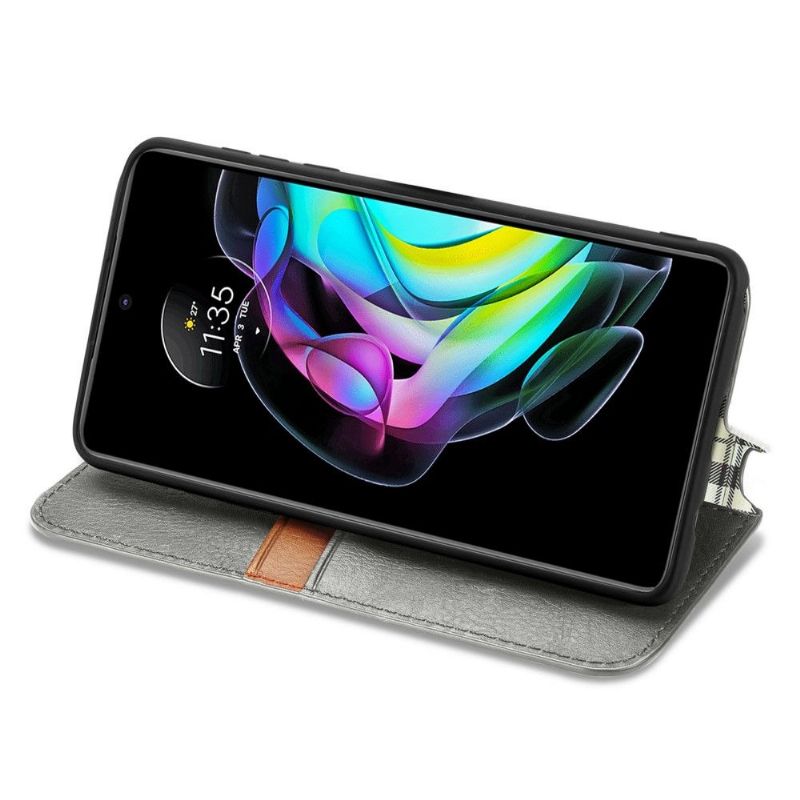 Flipové Pouzdro Na Motorola Edge 20 Držák Karty Kub Design