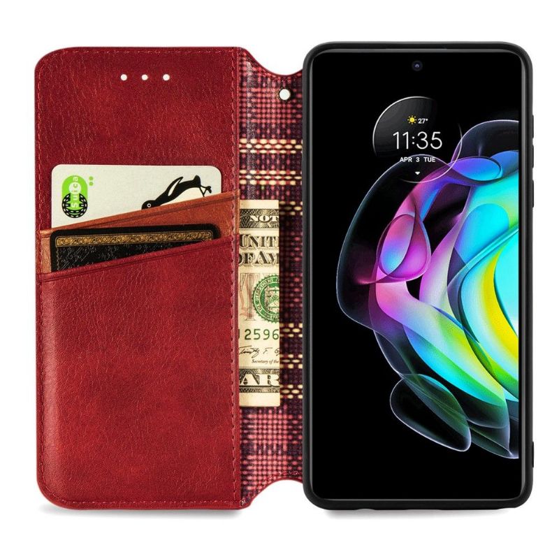 Flipové Pouzdro Na Motorola Edge 20 Držák Karty Kub Design