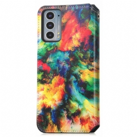 Flipové Pouzdro Na Motorola Edge 20 Duhový Oblak