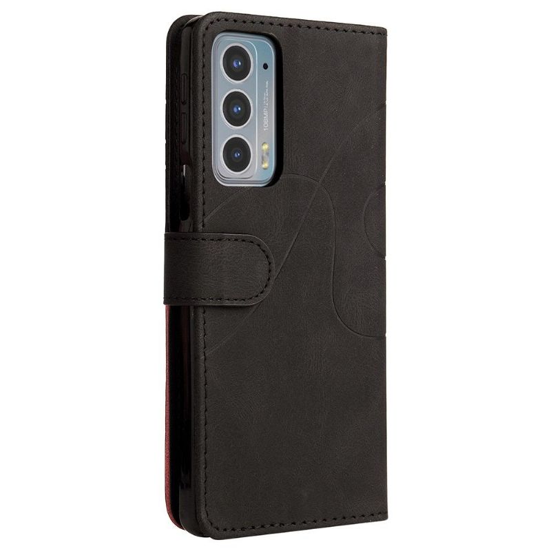 Flipové Pouzdro Na Motorola Edge 20 Dvoubarevné Umělecké