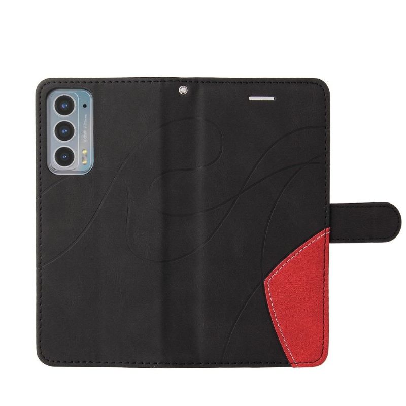 Flipové Pouzdro Na Motorola Edge 20 Dvoubarevné Umělecké
