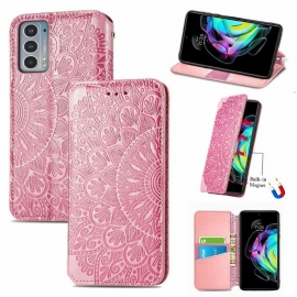Flipové Pouzdro Na Motorola Edge 20 Kožené Pouzdro Flip Chic Mandala