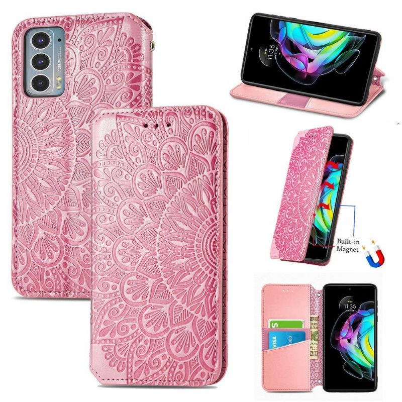 Flipové Pouzdro Na Motorola Edge 20 Kožené Pouzdro Flip Chic Mandala