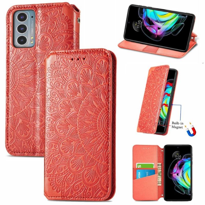 Flipové Pouzdro Na Motorola Edge 20 Kožené Pouzdro Flip Chic Mandala