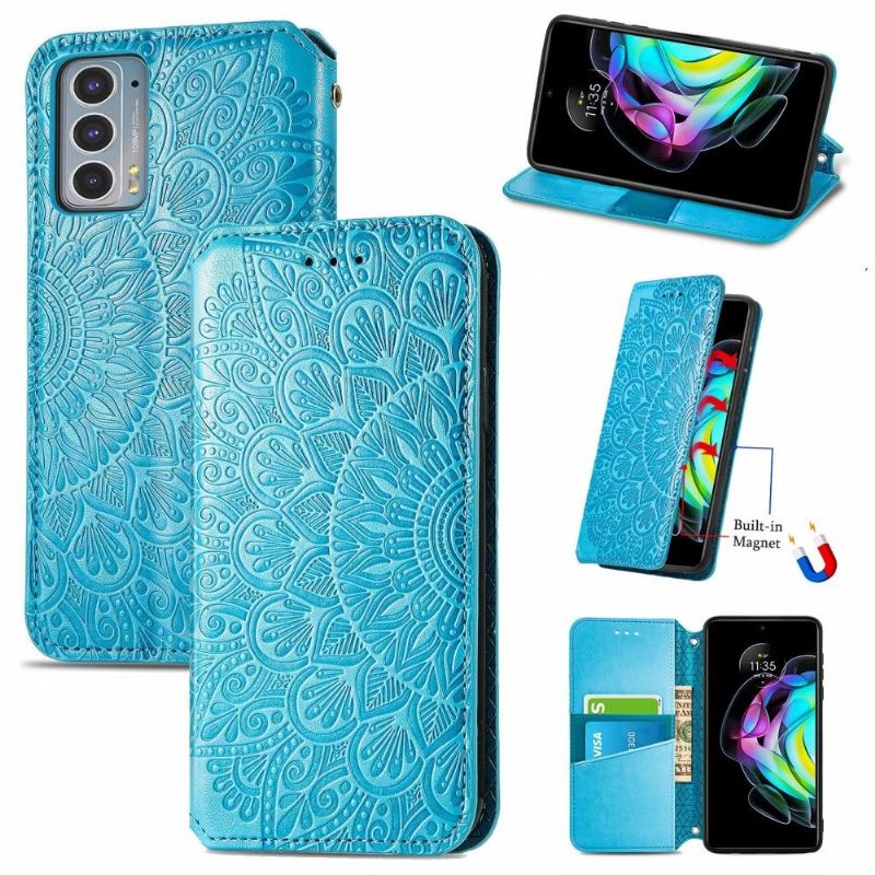 Flipové Pouzdro Na Motorola Edge 20 Kožené Pouzdro Flip Chic Mandala
