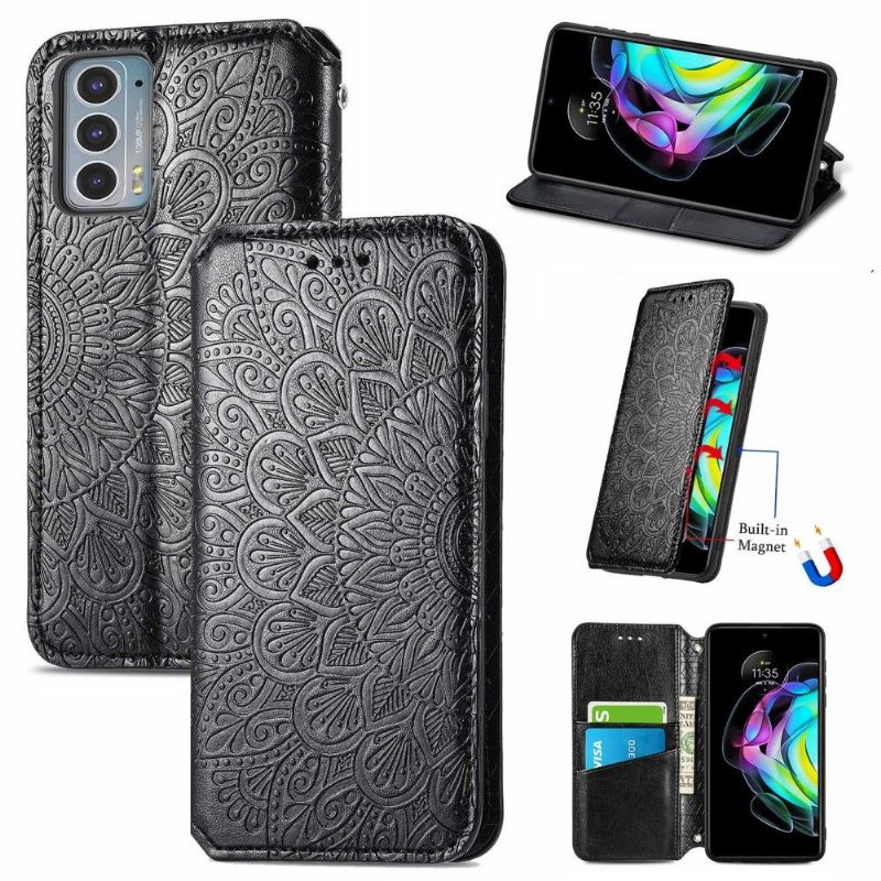 Flipové Pouzdro Na Motorola Edge 20 Kožené Pouzdro Flip Chic Mandala