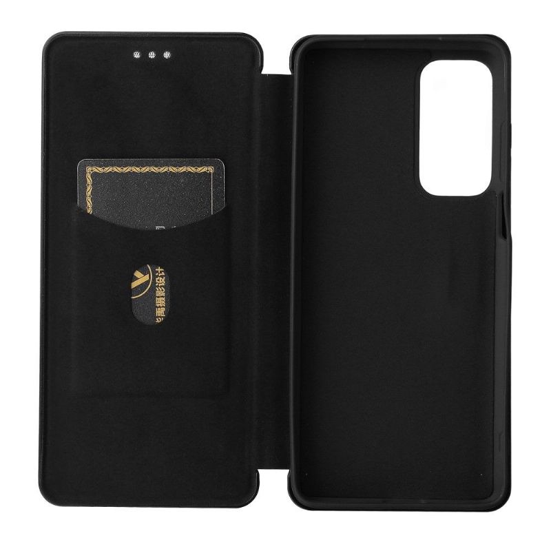 Flipové Pouzdro Na Motorola Edge 20 Koženka Z Uhlíkových Vláken