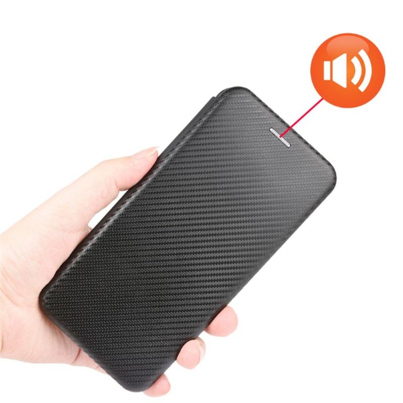 Flipové Pouzdro Na Motorola Edge 20 Koženka Z Uhlíkových Vláken
