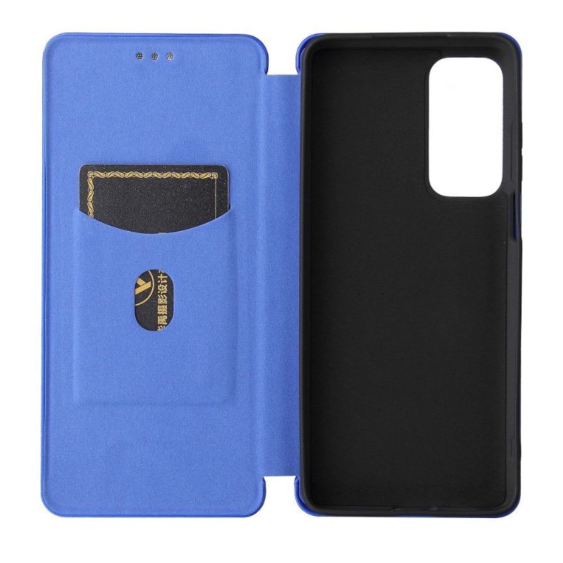 Flipové Pouzdro Na Motorola Edge 20 Koženka Z Uhlíkových Vláken