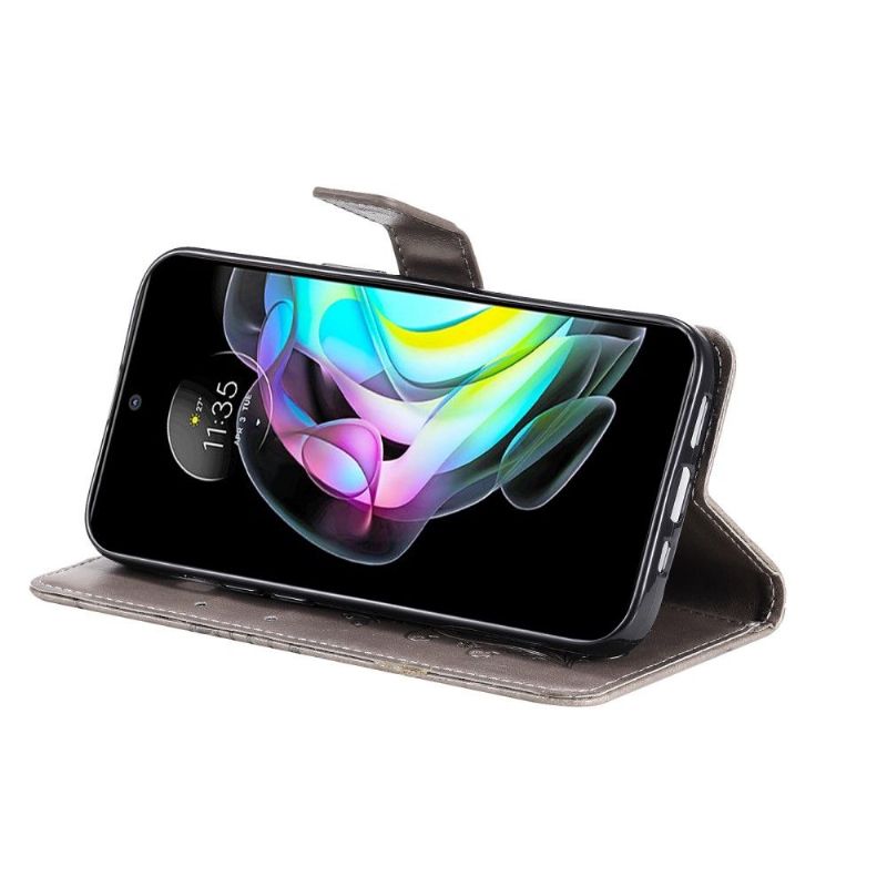Flipové Pouzdro Na Motorola Edge 20 Podpora Motýlů Funkcí