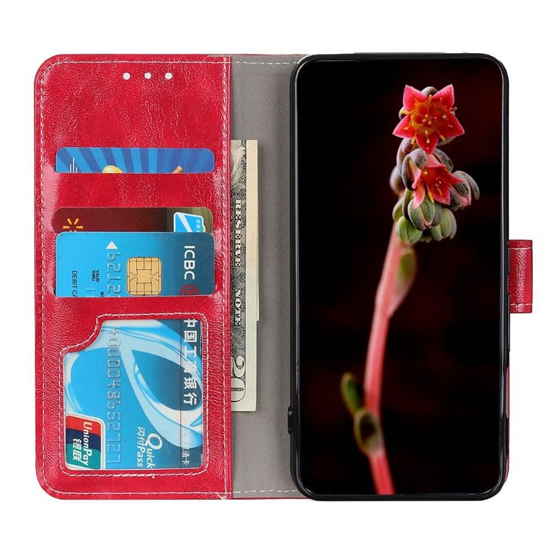 Flipové Pouzdro Na Motorola Edge 20 Prošívání S Luxusním Koženým Efektem