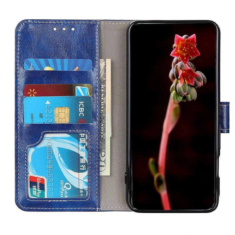 Flipové Pouzdro Na Motorola Edge 20 Prošívání S Luxusním Koženým Efektem