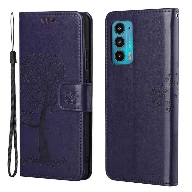 Flipové Pouzdro Na Motorola Edge 20 Žoržetový Strom