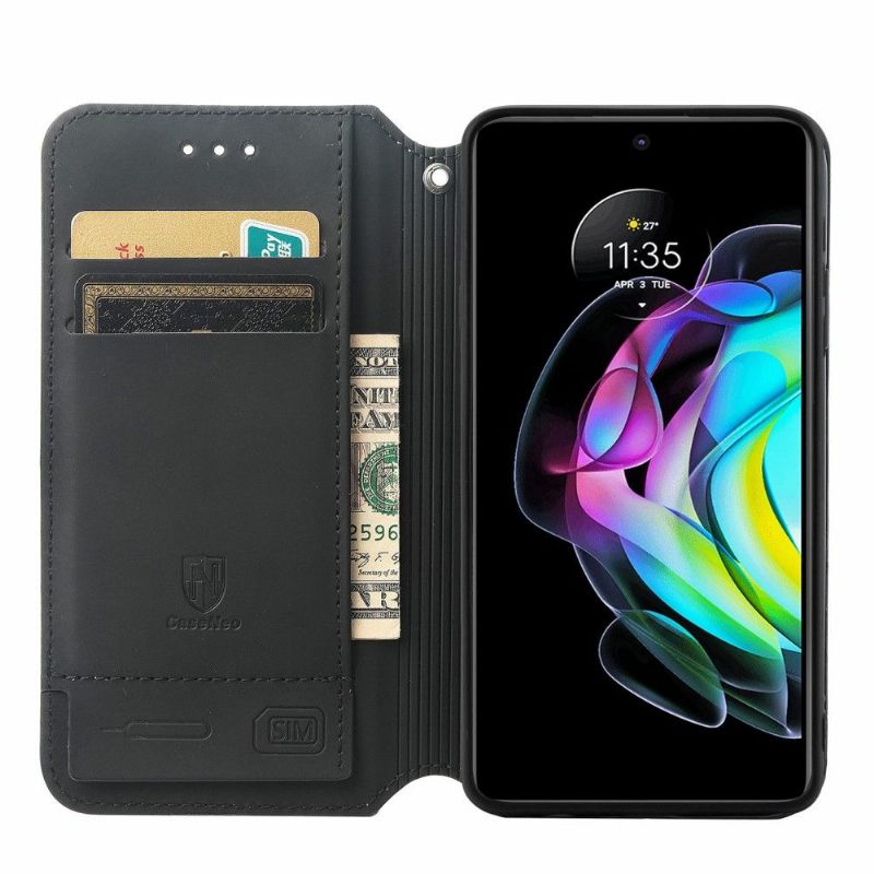 Kožené Pouzdro Na Motorola Edge 20 3d Kostka