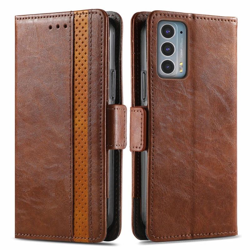 Kožené Pouzdro Na Motorola Edge 20 Flipové Pouzdro Flip Business