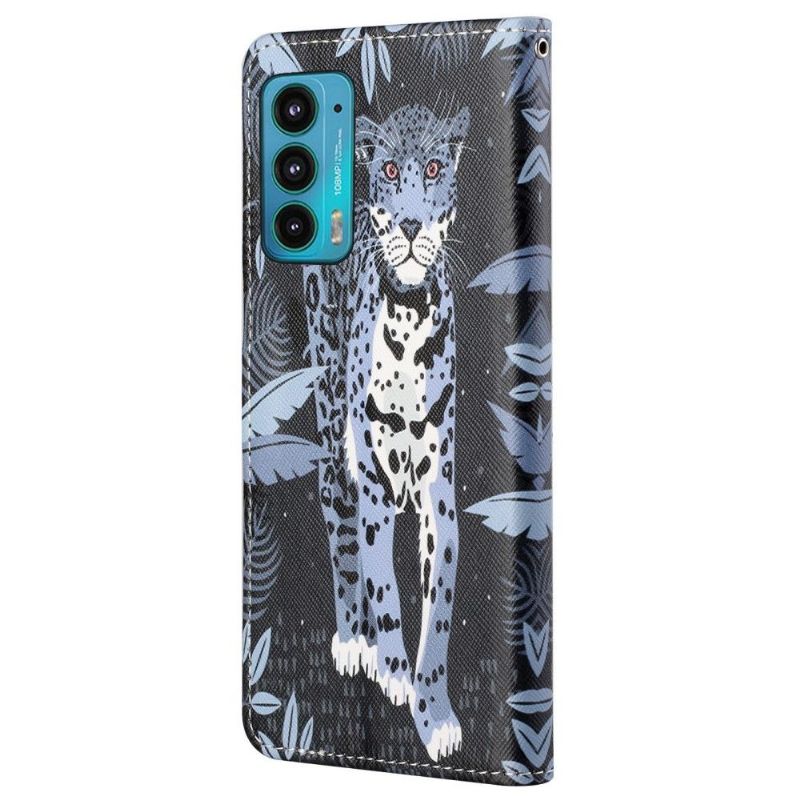 Kožené Pouzdro Na Motorola Edge 20 Leopard