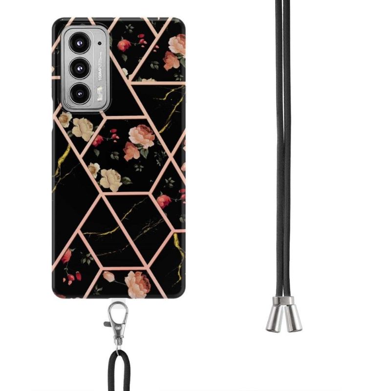 Kryt Na Motorola Edge 20 Na Lana Mramor A Květiny