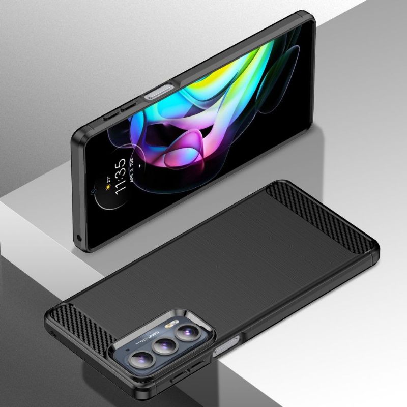 Kryt Na Motorola Edge 20 Silikonový Kartáčovaný Efekt