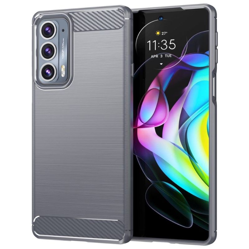 Kryt Na Motorola Edge 20 Silikonový Kartáčovaný Efekt