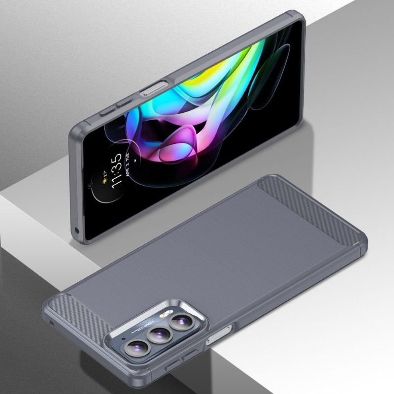 Kryt Na Motorola Edge 20 Silikonový Kartáčovaný Efekt
