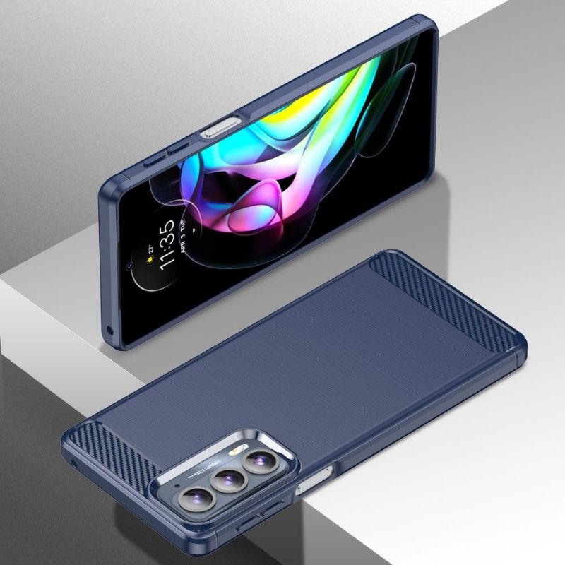 Kryt Na Motorola Edge 20 Silikonový Kartáčovaný Efekt
