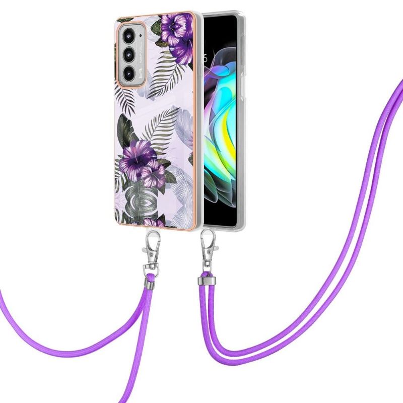 Kryty Na Mobil Na Motorola Edge 20 Na Lana Exotické Květiny