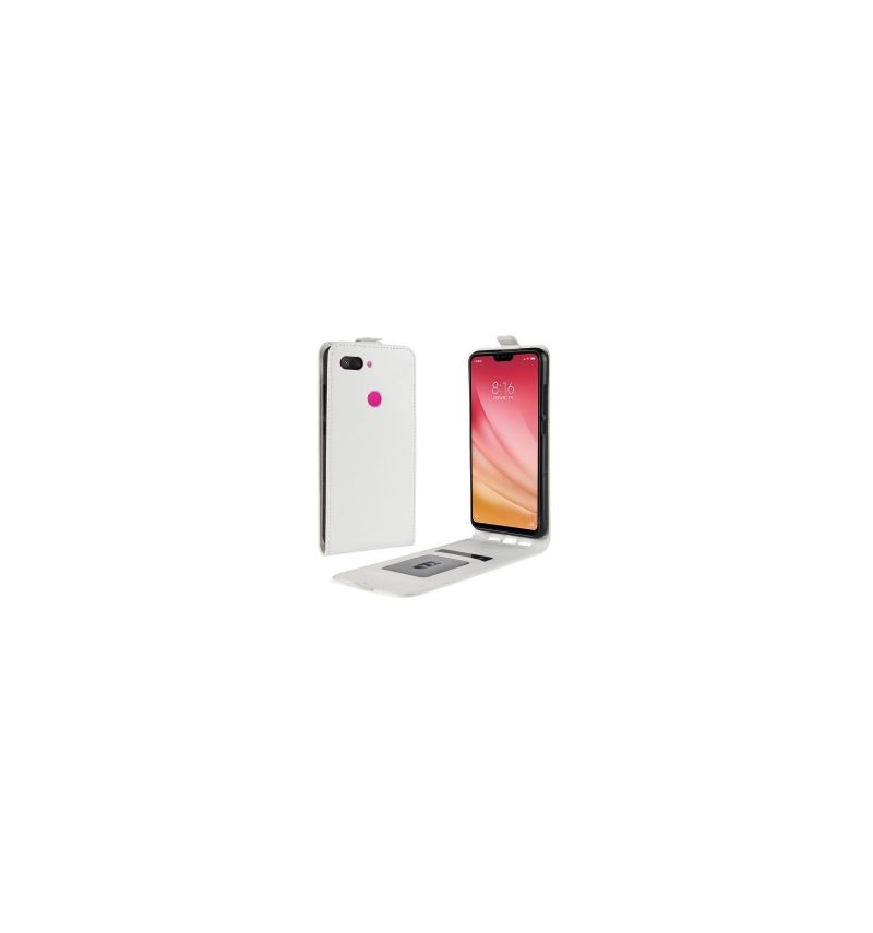 Kožené Pouzdro Na Xiaomi Mi 8 Lite Flipové Pouzdro Vertikální Umělá Kůže