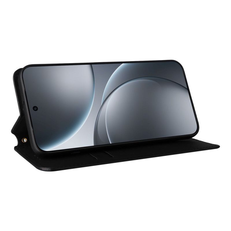 Kožené Pouzdro Folio Na Oppo Find X9 5g Kosočtvercový Vzor