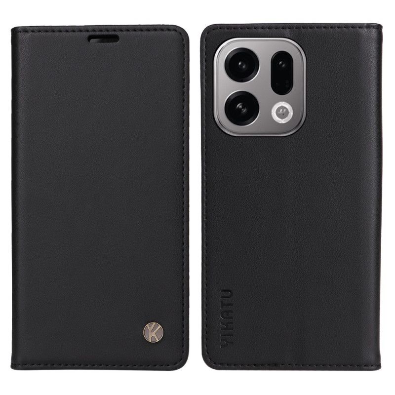 Kožené Pouzdro Folio Na Oppo Find X9 5g Yikatu