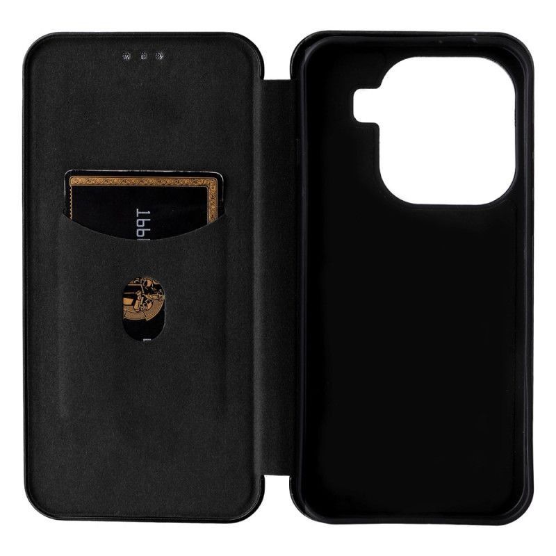 Kožené Pouzdro Folio Oppo Find X9 5g Textura Uhlíkových Vláken