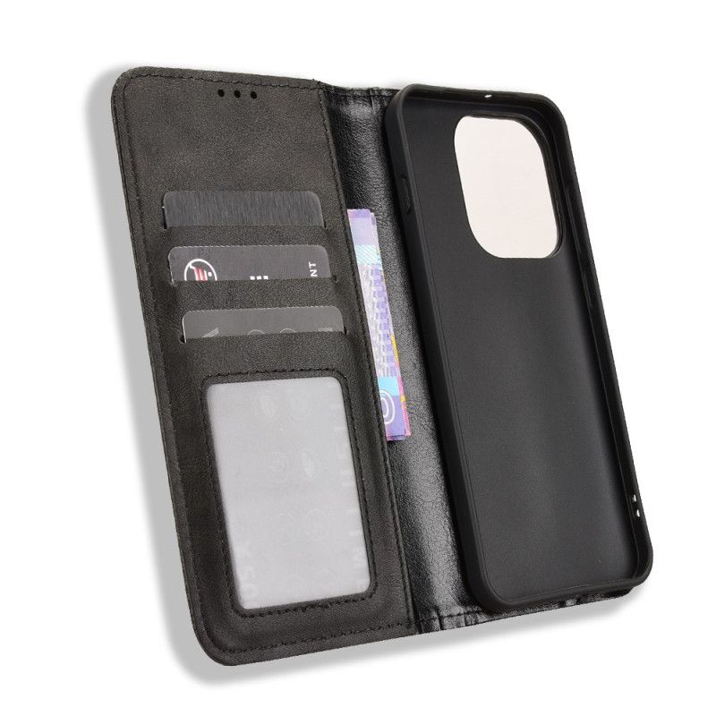 Kožené Pouzdro Folio Oppo Find X9 5g Vintage Okraj