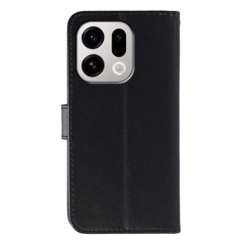 Kožený Kryt Oppo Find X9 5g S Páskem Na Zápěstí