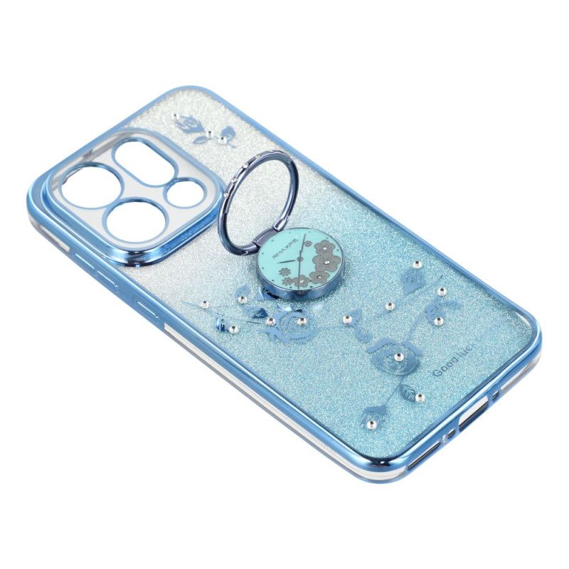 Kryt Na Oppo Find X9 5g Kadem Květiny A Kamínky Držák Na Prsteny