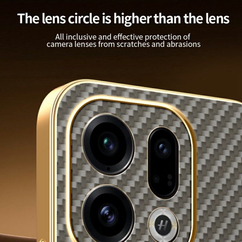 Kryt Oppo Find X9 5g Textura Uhlíkových Vláken